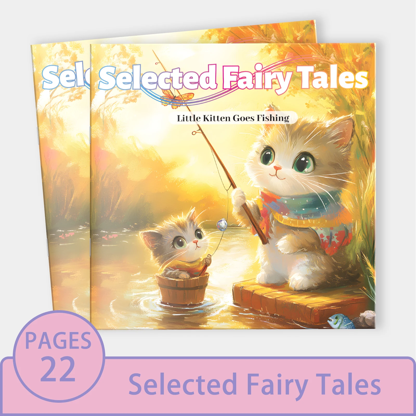 

Kitten's Fishing Adventure Funny Story - Cute Bedtime Fun Illustrated Children's Book