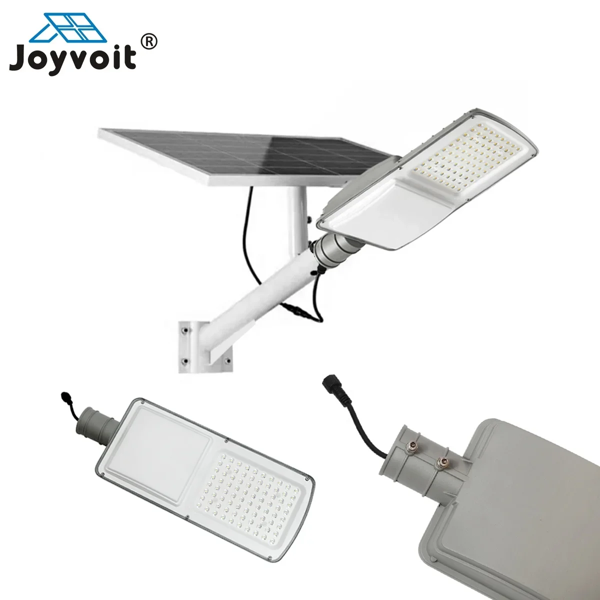 50W 60W 70W Outdoor Smart Solar Street Light Motion Sensor Light LED Die casting Aluminum Pole for Garden Park