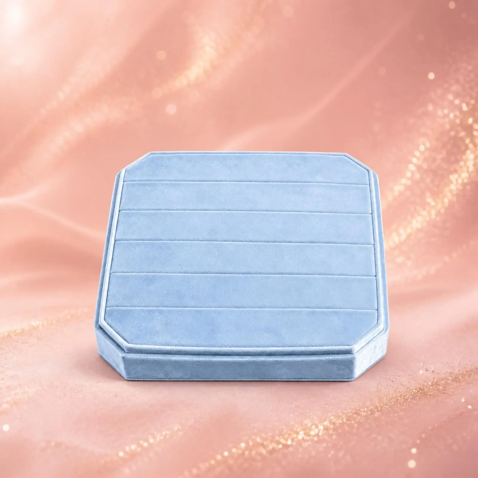 Luxury Velvet Jewelry Box Organizer Compact Travel Case for Necklace Earring Bracelet Storage Gift for Her Dresser Drawer