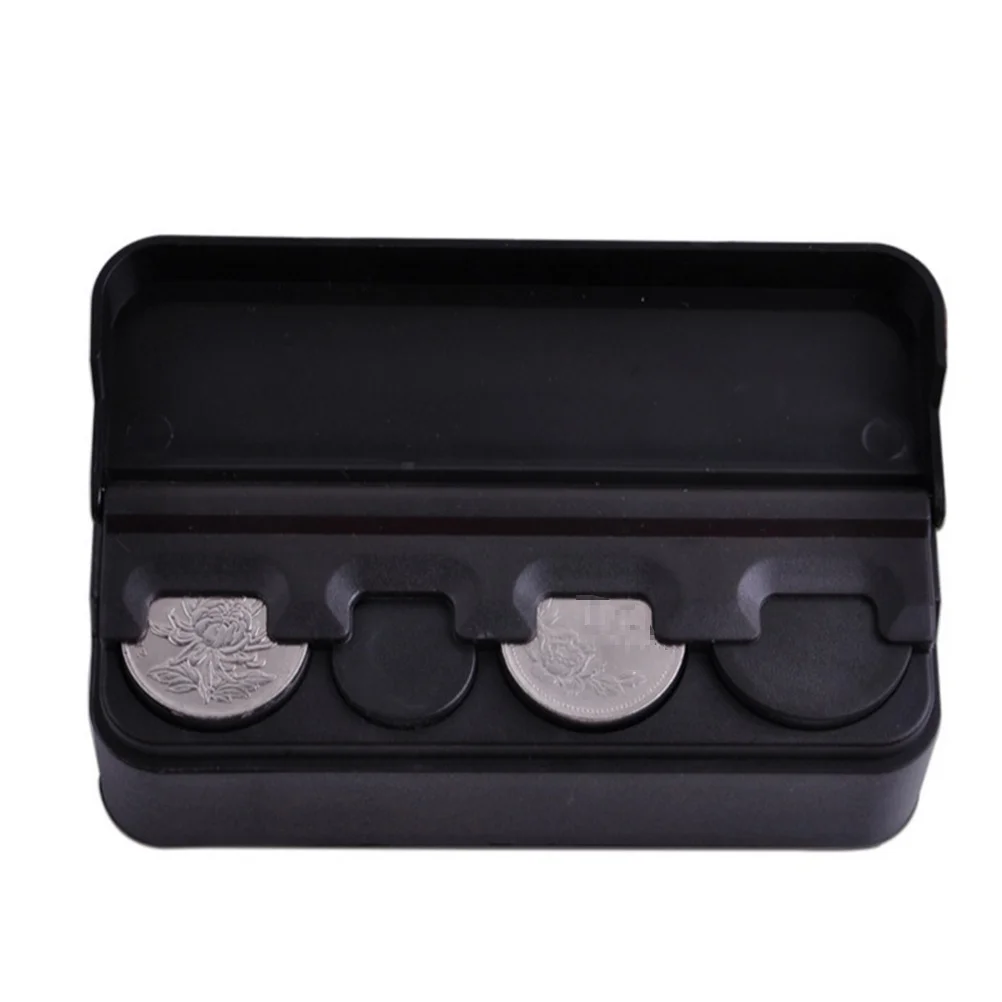 2Pcs Box Plastic Organizer Storage for Loose Change Easy Install Holder Money Bank Holder