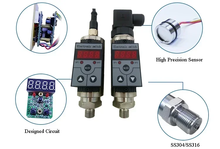 Gran oferta, interruptor de presión de compresor de aire Digital electrónico QYK103