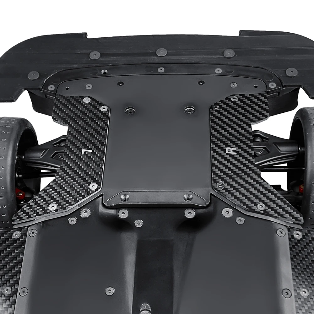 MIBIDAO Carbon Fiber Left and Right  Wheel Cover For 1/7 Infraction 6S BLX V2 RC Car Upgrade Parts