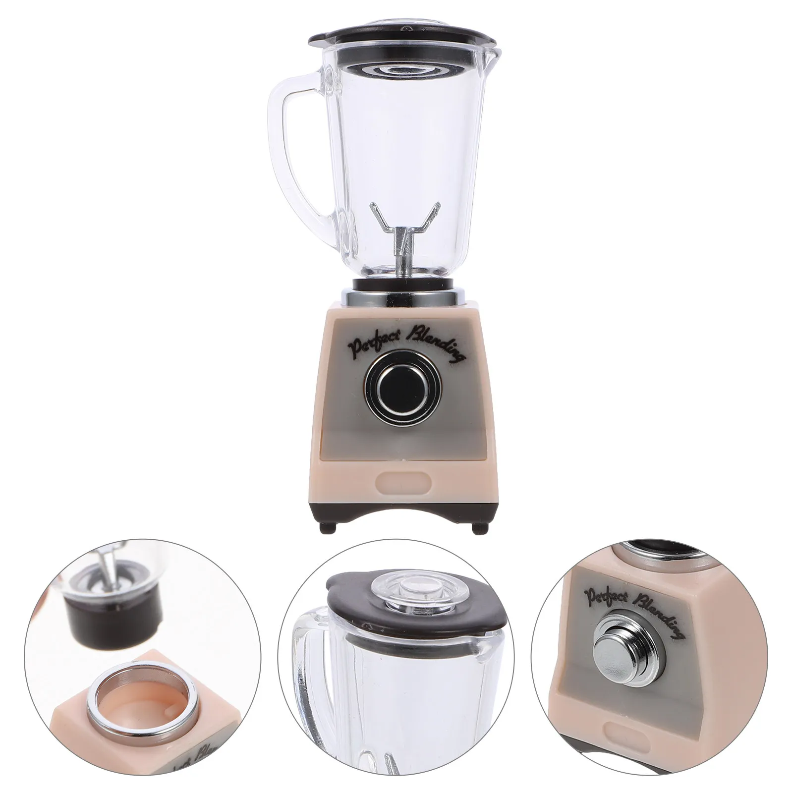 

Mini Juice Extractor for Dollhouse Kitchen Playset Lifelike Smooth Surface Educational Pretend Play Accessory Kids Role Playing
