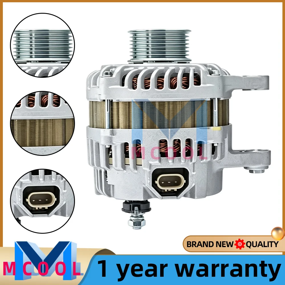 130 A 12V 6 Groove Alternator for Ford Five Hundred Freestyle Mercury Montego 05-07 3.0L 5F9T-10300-AC 5F9Z-10346-AA 5F9Z10346AA