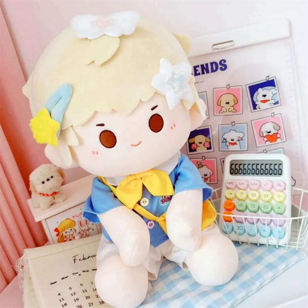 4Pcs/Set School Uniform 40cm Cotton Doll‘s Clothes DIY Dress Up Shirt 40CM Plush Toys Clothing Messenger Bag Multicolour