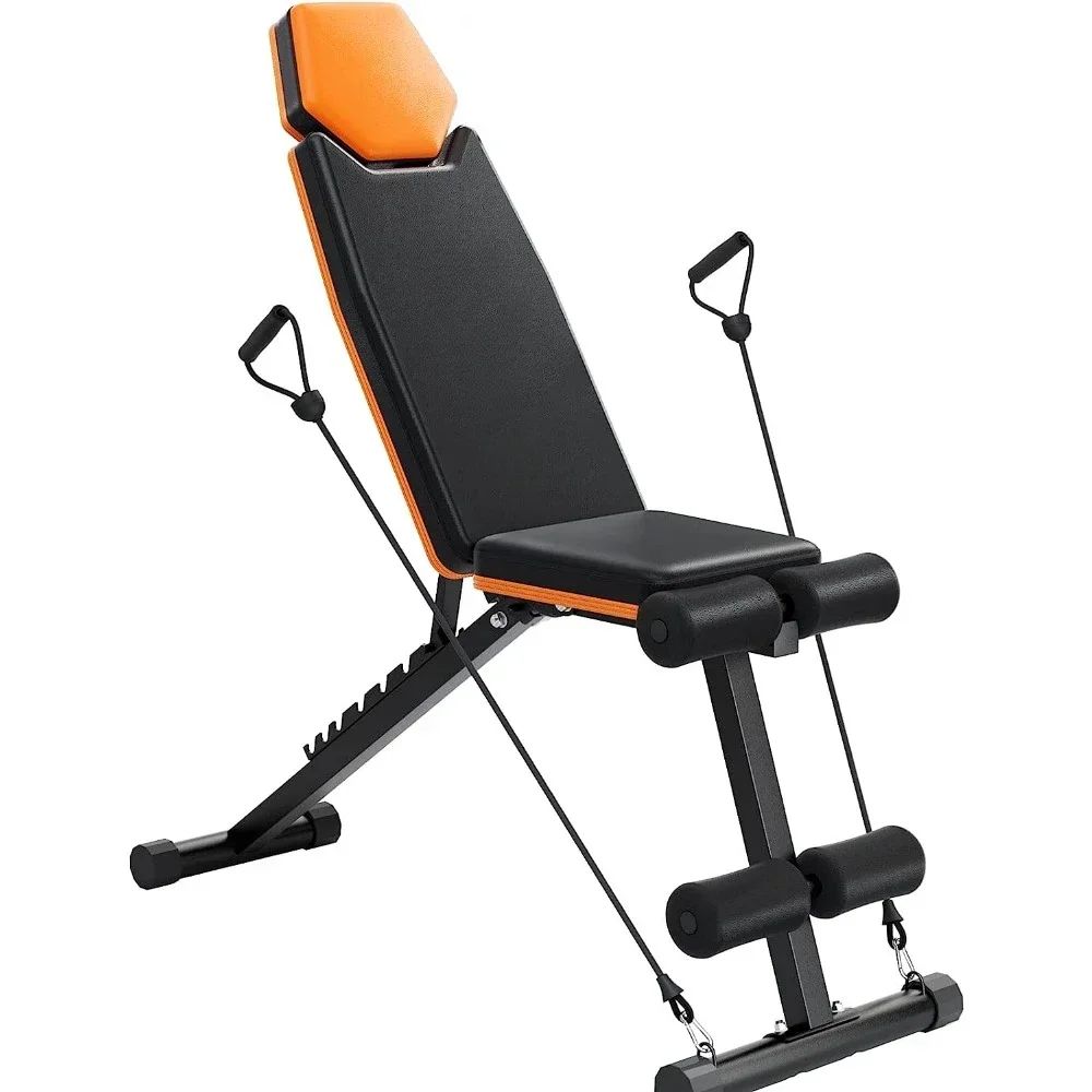 Foldable Workout Bench for Home Gym Use PERLECARE Adjustable Weight   Incline and Decline Workouts