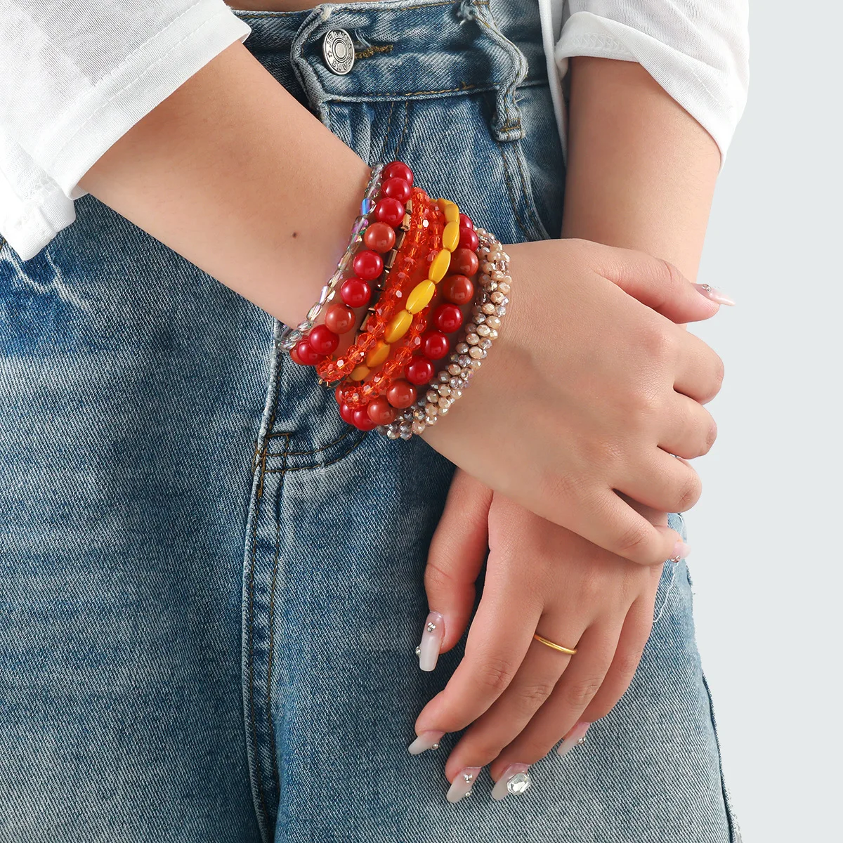 

2025 New ZAA Layered Handmade Resin Beads Bracelet Luxury Trend Women Jewelry 2025 Vintage Ethnic Holiday Party Accessories Gift