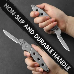 Mini Stainless Steel Scalpel Fast Open Folding Knife EDC Outdoor Unpacking Pocket Key Knife #60 Blades Replaceable Blade