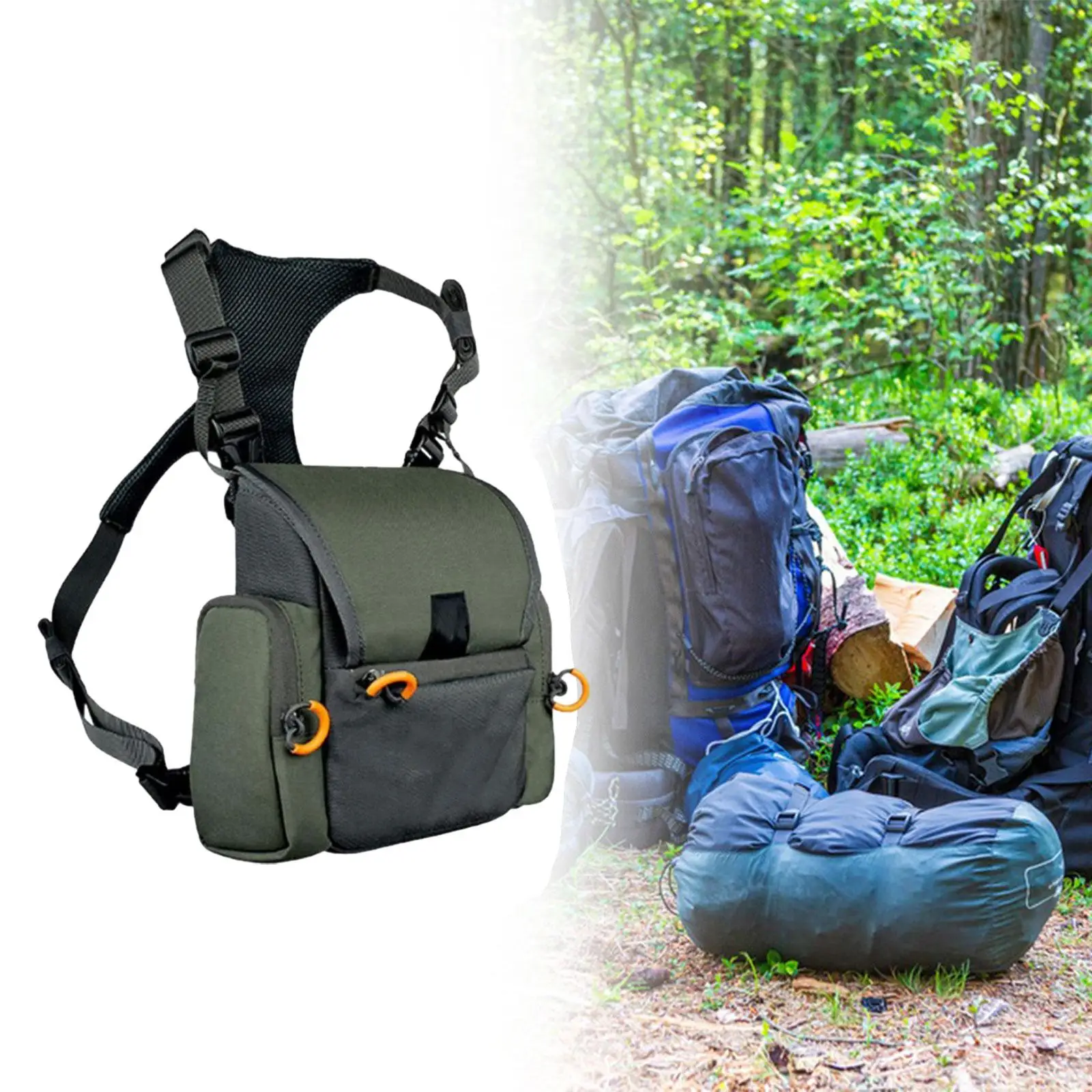 حقيبة تخزين متعددة الجيوب وحزام صدر مجهر وحقيبة بينو متعددة الوظائف