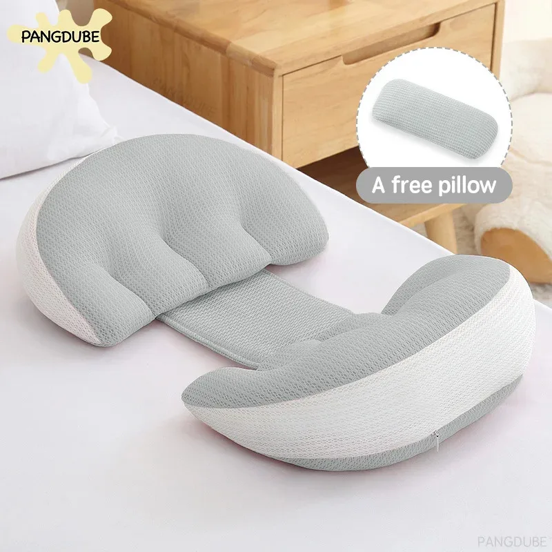 

PANGDUBE Pregnancy Pillow with 1pc Free An Auxiliary Pillow Cotton Waist Support Pillow for Pregnant Women Sleeping Body
