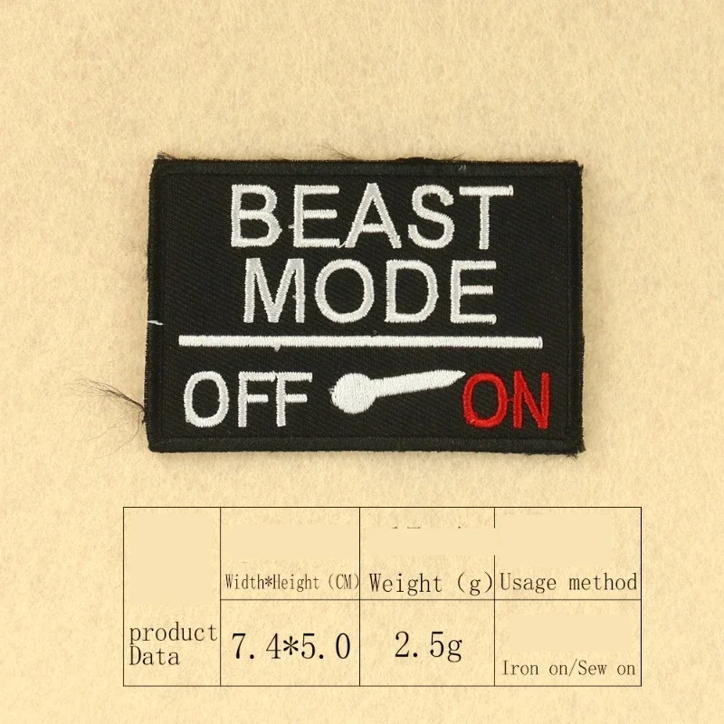 Computer Embroidery Embroidery Chapter Zai Burning Edge Black and White Eyes Alphabet Cloth Sticker DIY Clothing Accessories