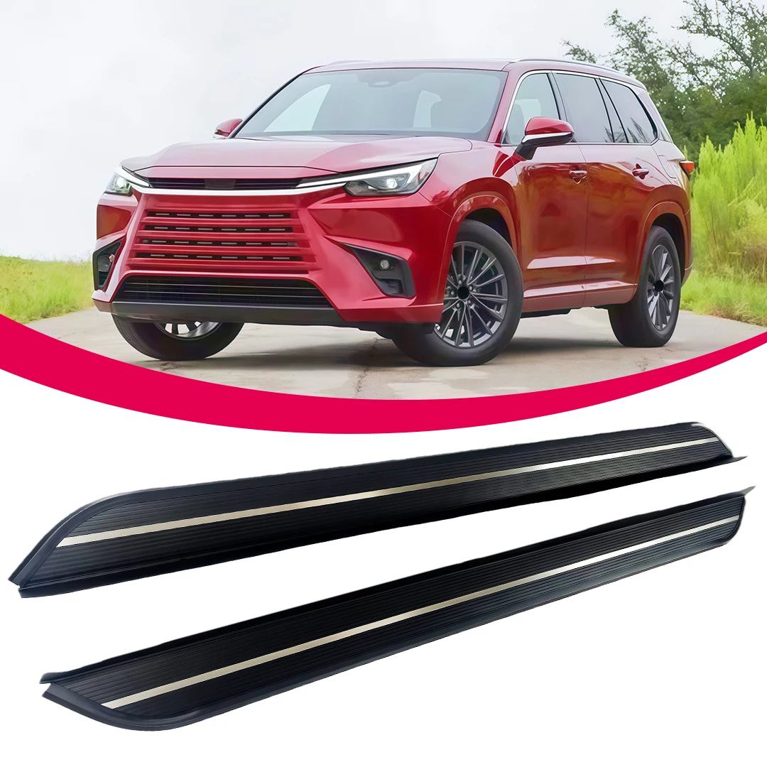 2Pcs Aluminium Running Boards Side Step Pedal Fixed Foot Step Stair Fits for Lexus TX TX350 TX500h TX550h 2024 2025 2026