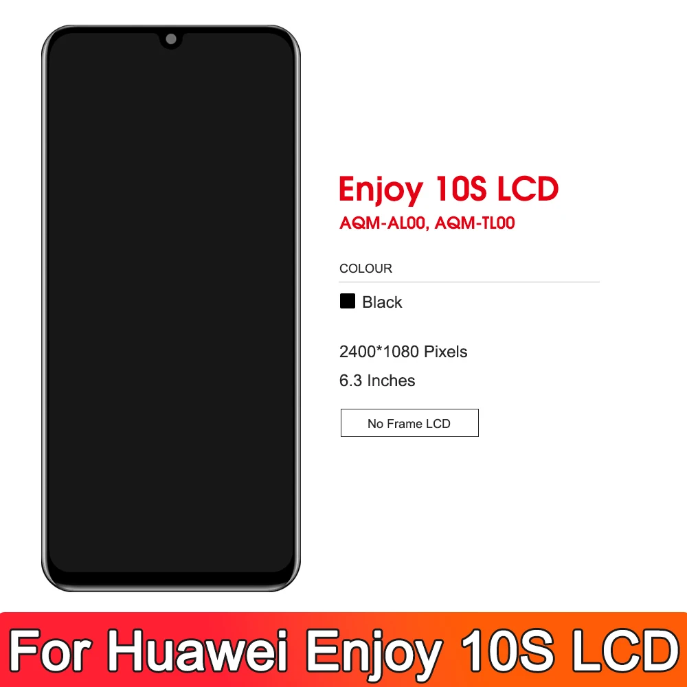 High Quality Display For Huawei Y8p 2020 / P Smart S LCD Display Touch Screen for Huawei Enjoy 10s AQM-AL00 LCD Replacement Part