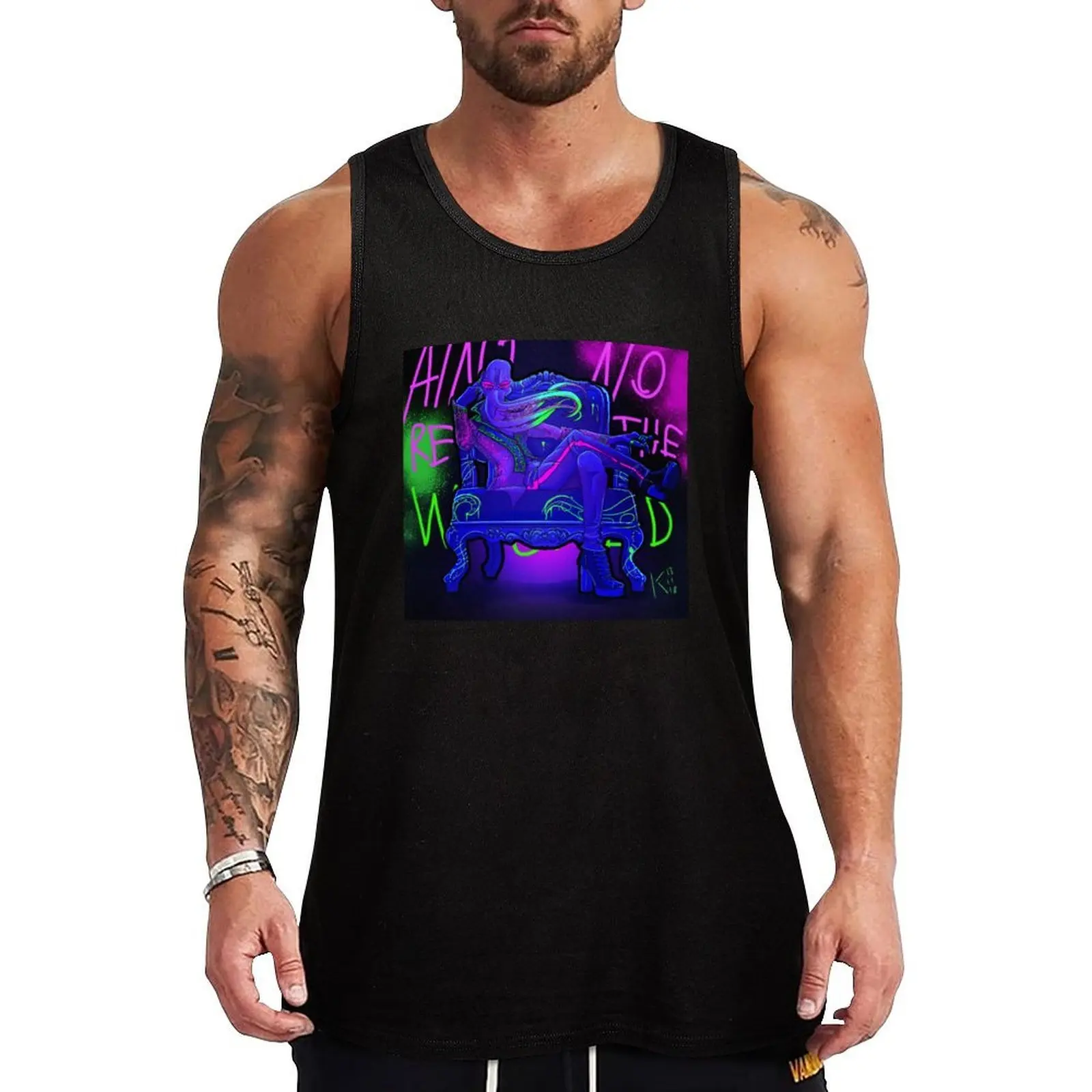 

Ain't No Rest for The Wicked Tank Top cotton t-shirts man gym accessories men clothing men