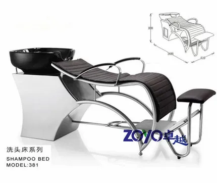 Barber shop shampoo Hair bed High-end half-trip shampoo bed Hair salon special Thai flush bed Simple spa