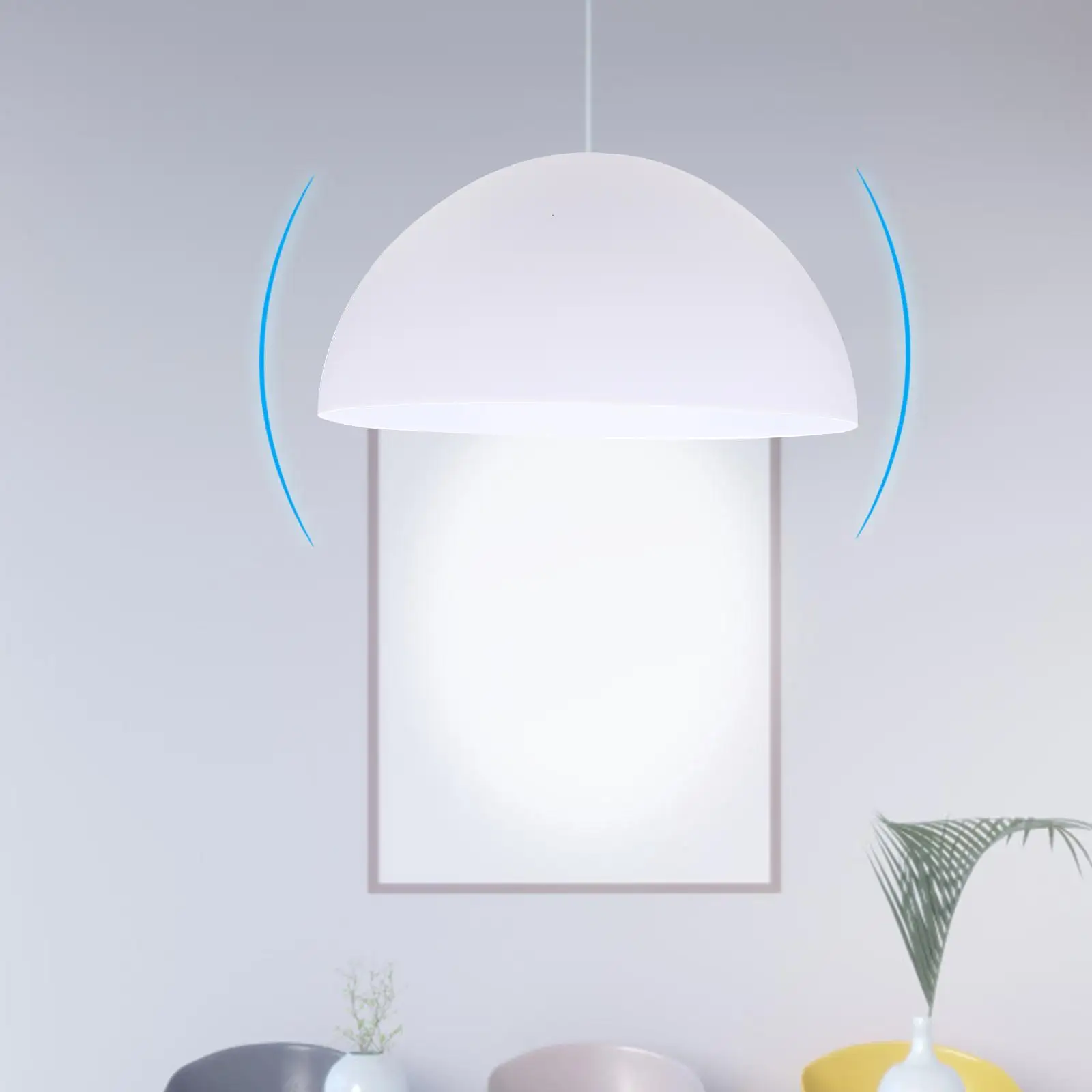

2Pcs White Plastic Lampshade 42mm Hole Mushroom Light Shades Home Decoration Living Room Bedroom Study Kids Room Pendant Lamp
