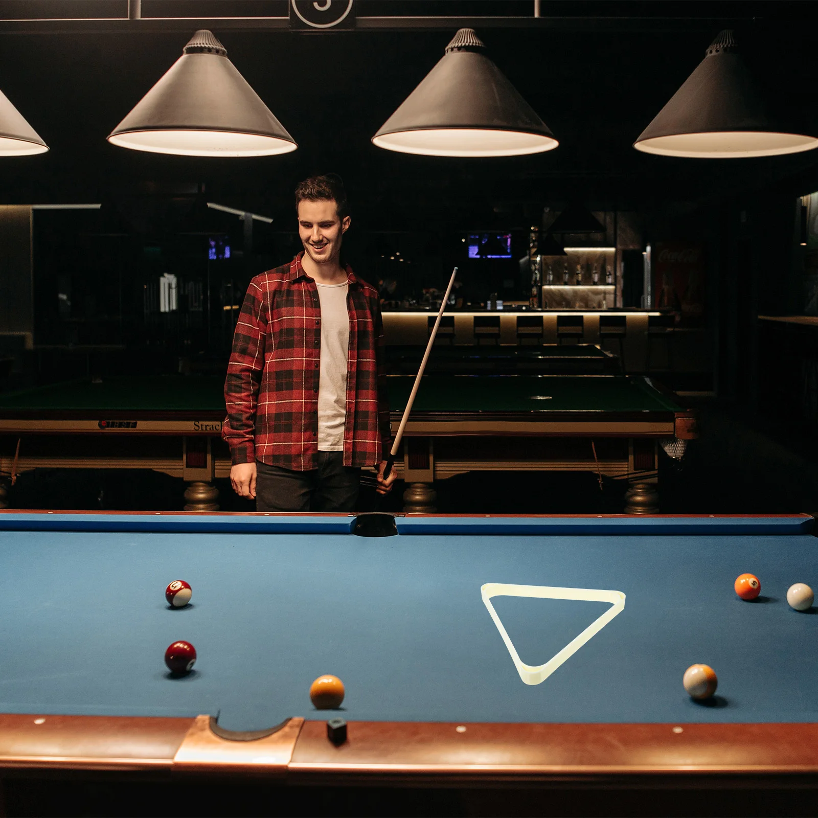 

Reliable ABS Billiard Ball Storage Rack Triangle Pool Table Accessory Snooker Fixing Frame Billiards Rack Billiard Triangle