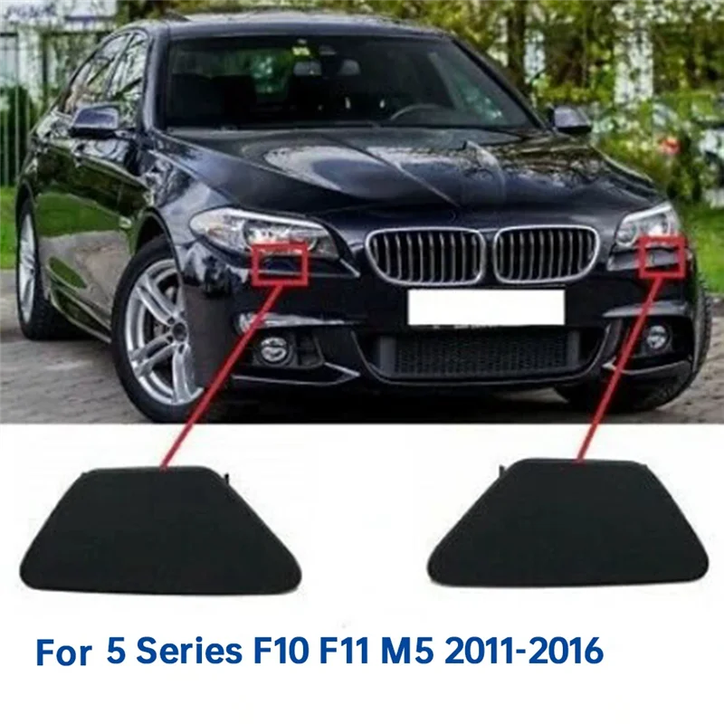 أنيق-السيارة المصد الأمامي غطاء غسالة الضوء الأمامي لسيارات BMW 5 Series F10 F11 201-2016 كشافات غطاء فوهة نفاثة