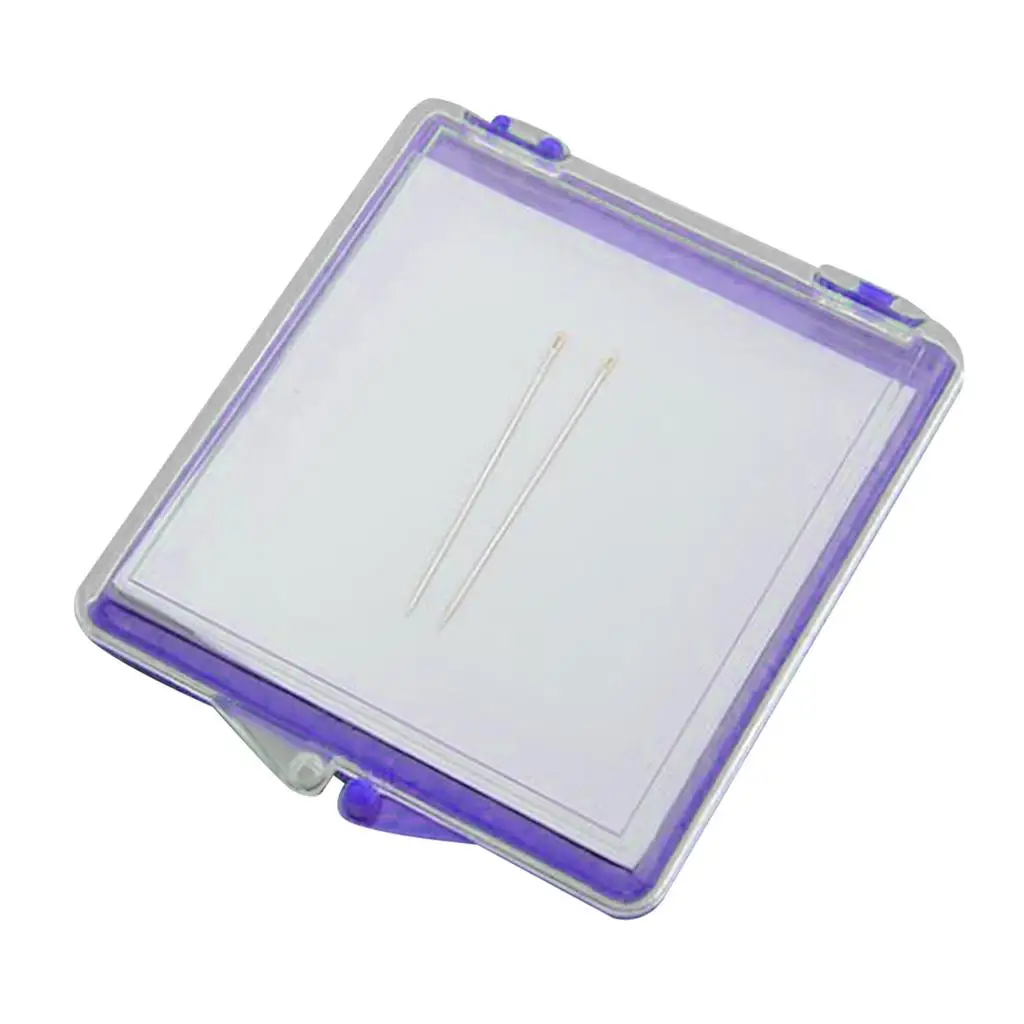 Square Lid Cushion Storage Pincushion Embroidery point Quilting 2 Pins Kit