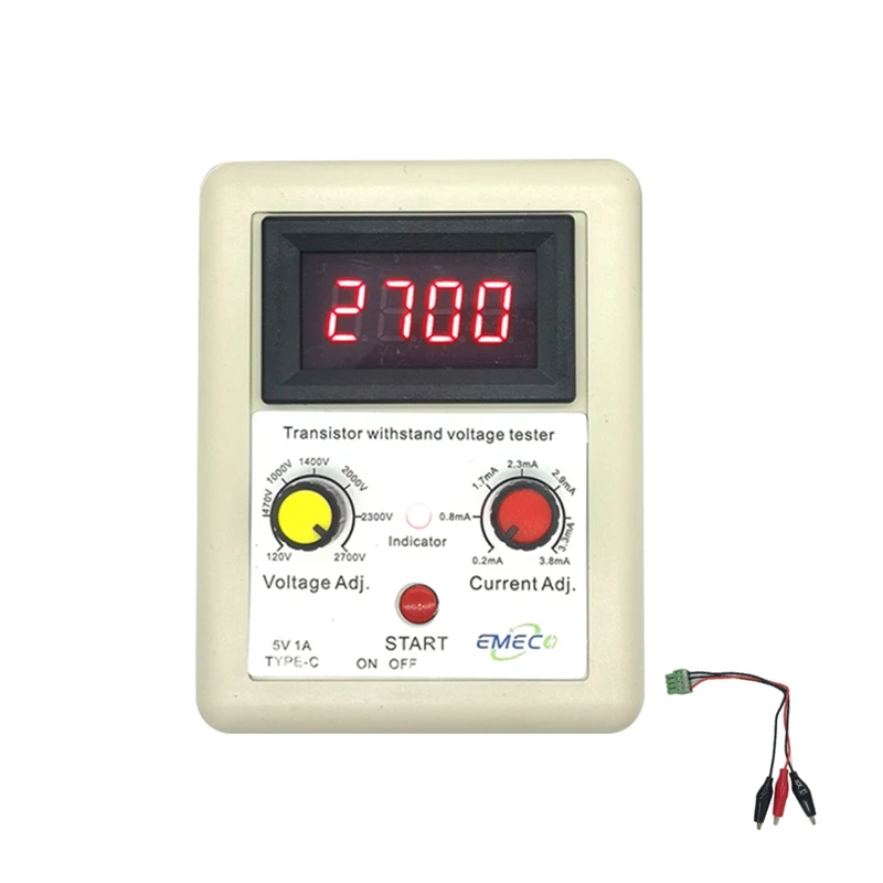 110V-2600V IGBT Voltage Capability Tester Diode MOS Triode Digital Voltmeter Tester Portable Withstand Voltage Tester