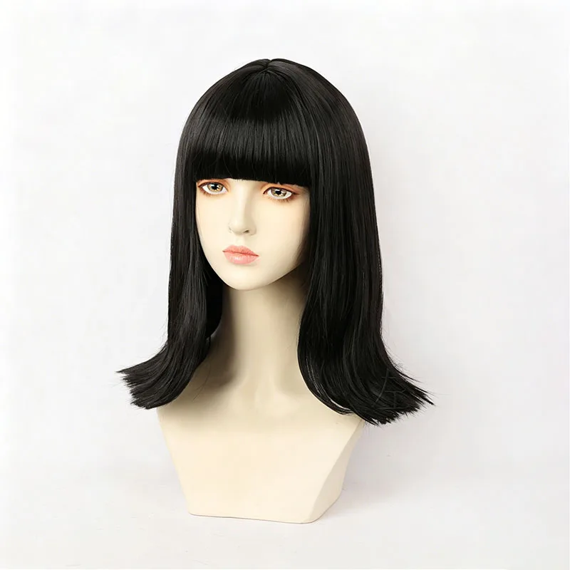 Anime Straw Hat Pirates Nico Robin Cosplay Wig Black Long Synthetic Hair Hat For Women Men Halloween Costume Party Carnival