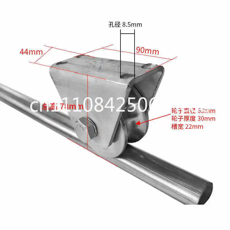 Stainless steel ground rail Electric translation door Rail floor expansion screw Easy installation