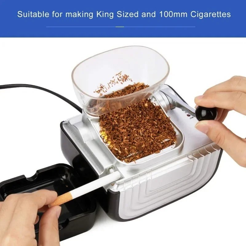 Pushpull Type Electric Cigarette Rolling Machine 5.5/6.5mm Automatic Tobacco Injector Roller Filling Maker DIY Gadgets for Men