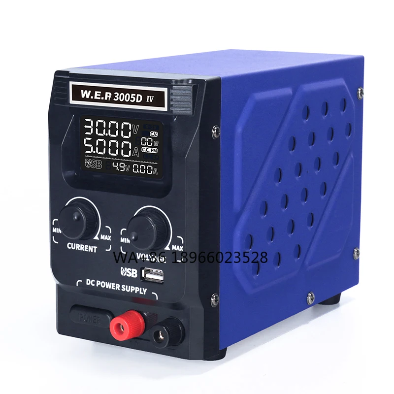 3005D-IV Adjustable Light Emitting Diode Display High Stability Voltage Regulator High Power Capacity 30V 5A DC Power Supply