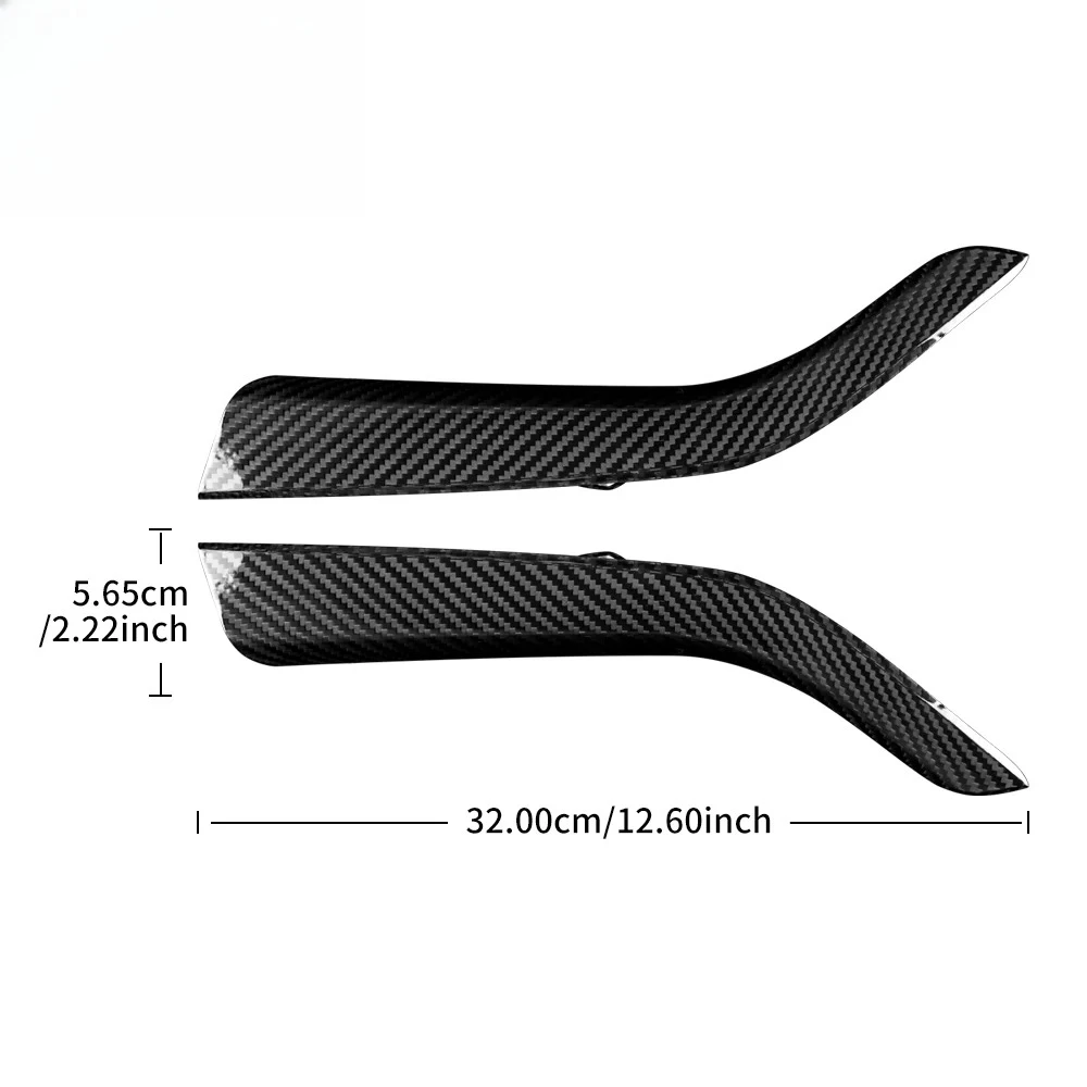 2022 2023 RHD LHD Real Hard Carbon Fiber Console Center Gear Side Strip Sticker Interior Trim Accessories