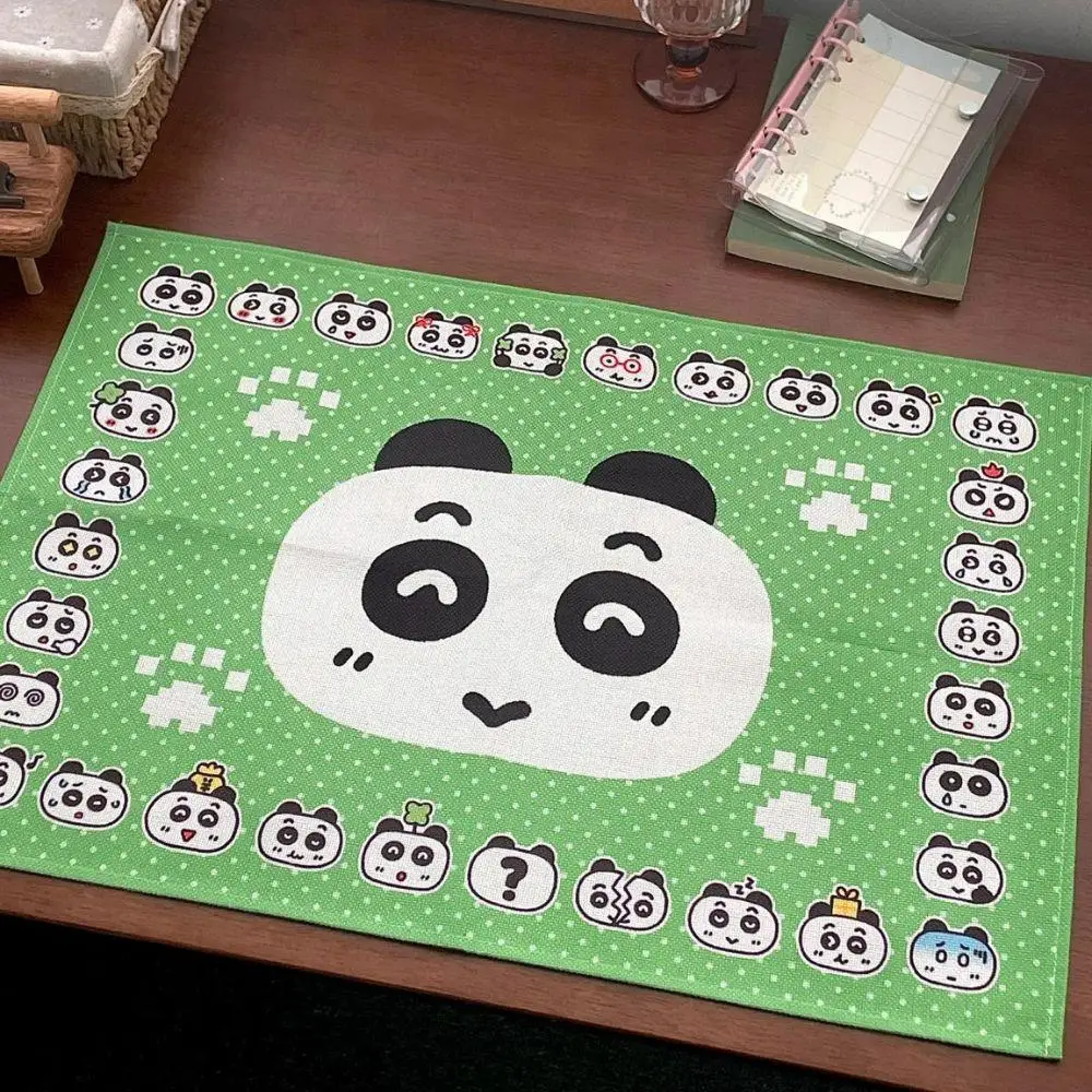 

Writing Mat Printed Table Mat Hand Account Cartoon Panda Design Notebook Table Decoration Stationery Desk Mats Pad Waterproof