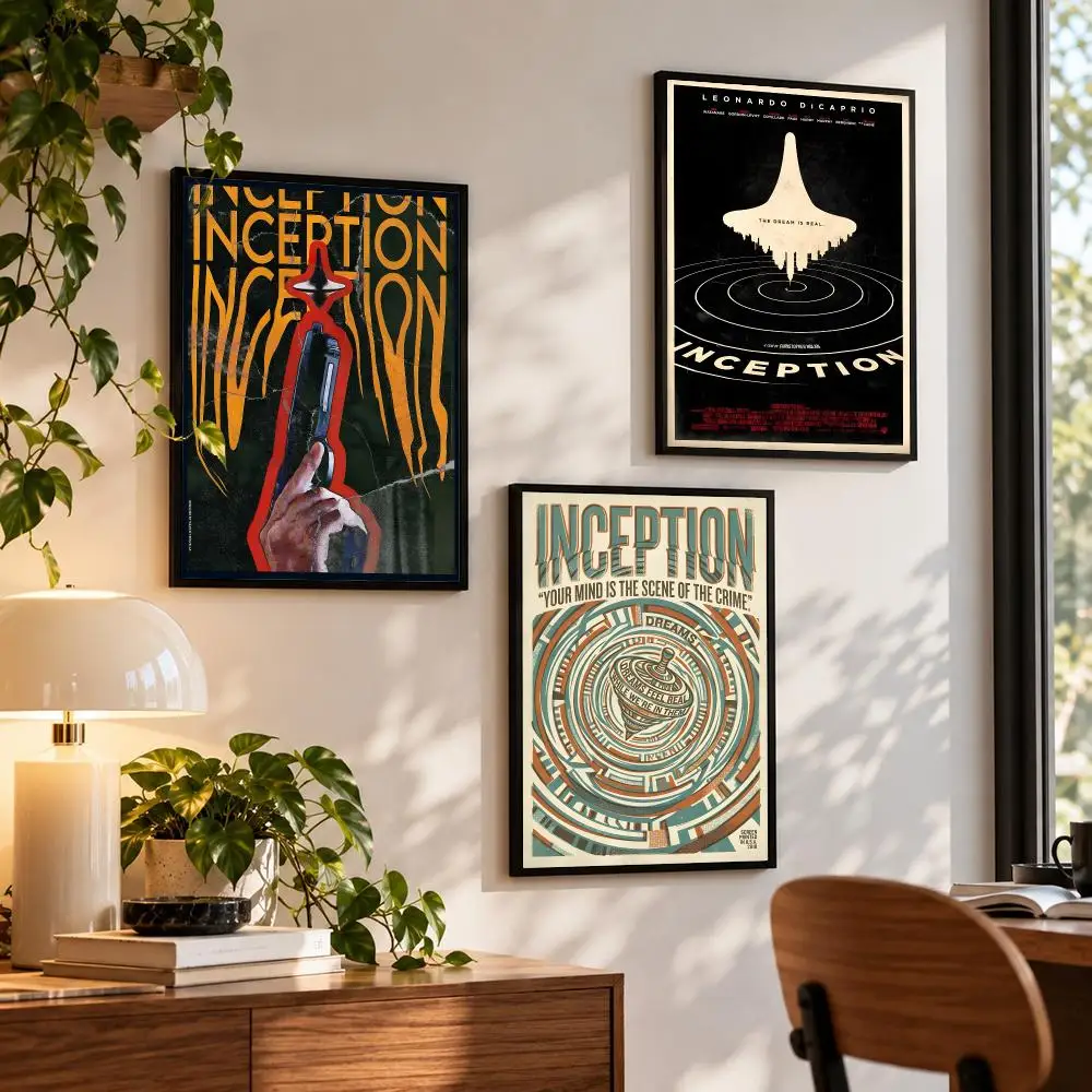 movie Inception Poster Poster HD Self Adhesive Waterproof Wall Art Print Bedroom Living Room Decor Gift