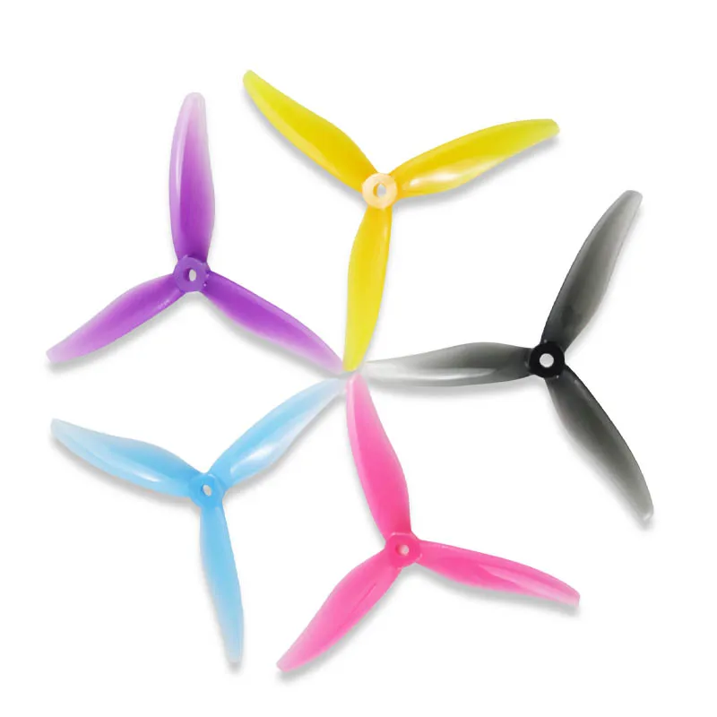 2Pairs GEMFAN YUKI 5129 Props 5inch 3-Blade PC Propeller CW CCW 2306 2207 Brushless Motor For RC FPV Racing Freestyle Drone DIY
