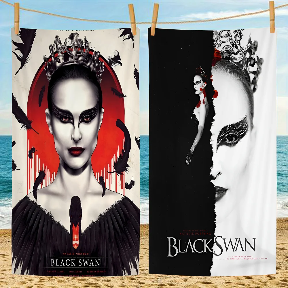 

Movie B-Black S-Swan Classic Anime Microfiber Beach Towel Absorbent Quick Dry Soft Yoga Swimming Resort Mountain Climbing Towel