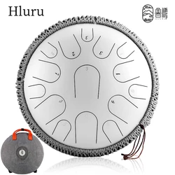 HLURU Music Drum 14 Inch Glucophone Steel Tongue Drum 14 Inch 15 Notes 14 Inch 11 Notes Ethereal Drum Percussion Instruments