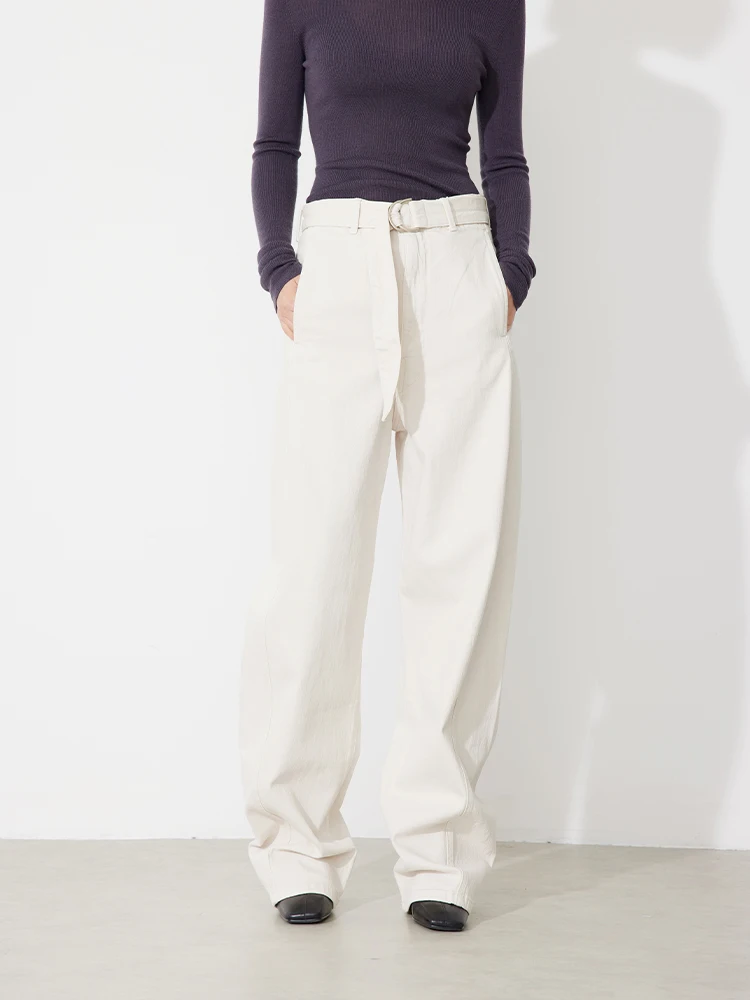 

Широкие джинсы с высокой талией, женские джинсовые брюки длиной до пола, новая зимняя коллекция RUGOSAM Premium Ladies Faion