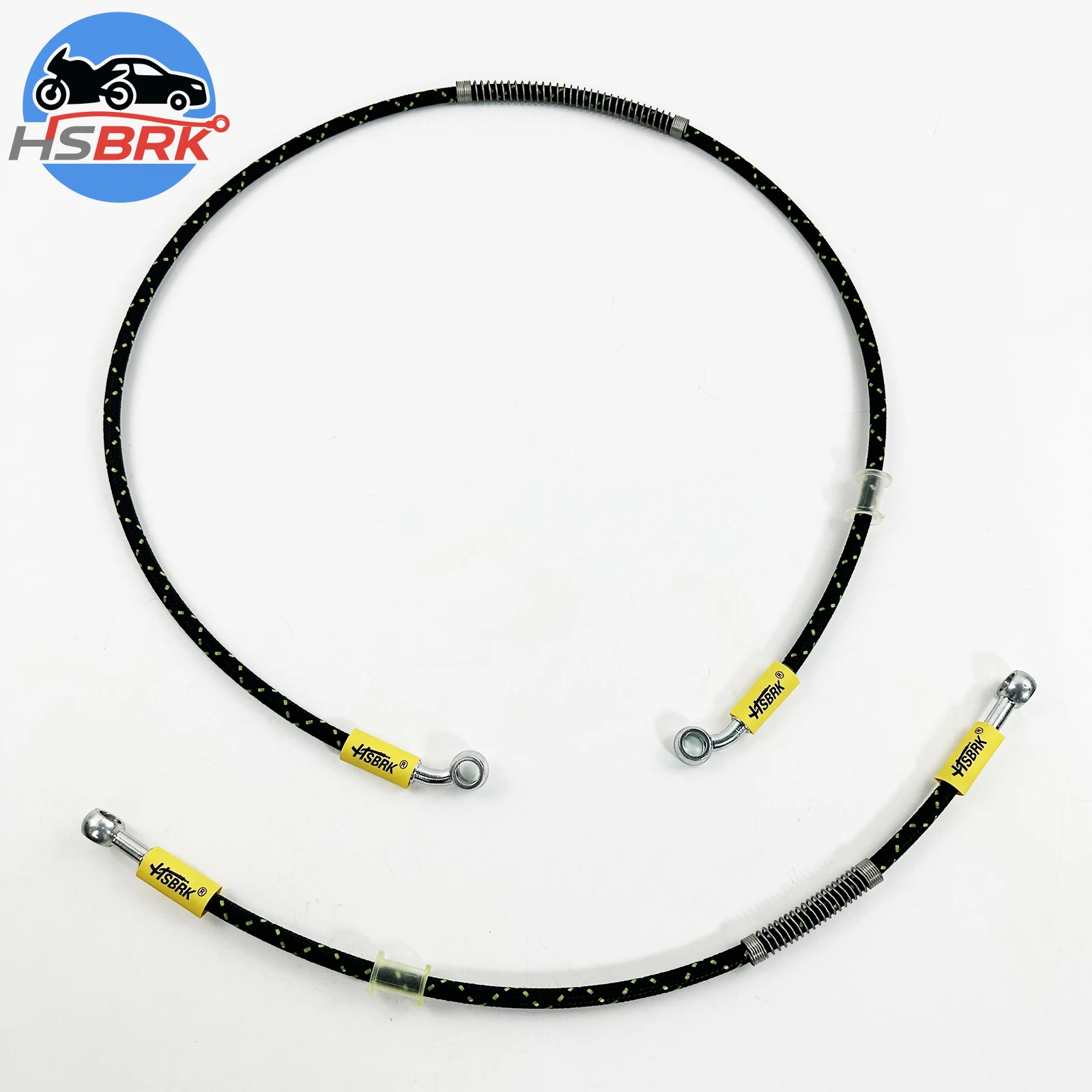 10–200CM M10 Joint Black/Blue Stainless Steel Braided Nylon Brake Hose For Motorcycle Modification For Kawasaki Harley Honda