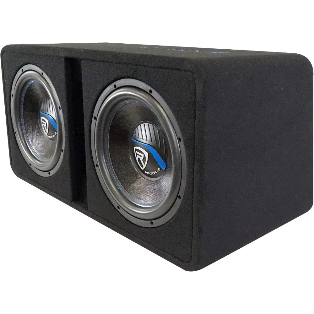 Dual 8″ 1600W K5 Car Subwoofer Enclosure + DB11 Amp – 2Ω, Deep Bass, Compact, Easy Install 2