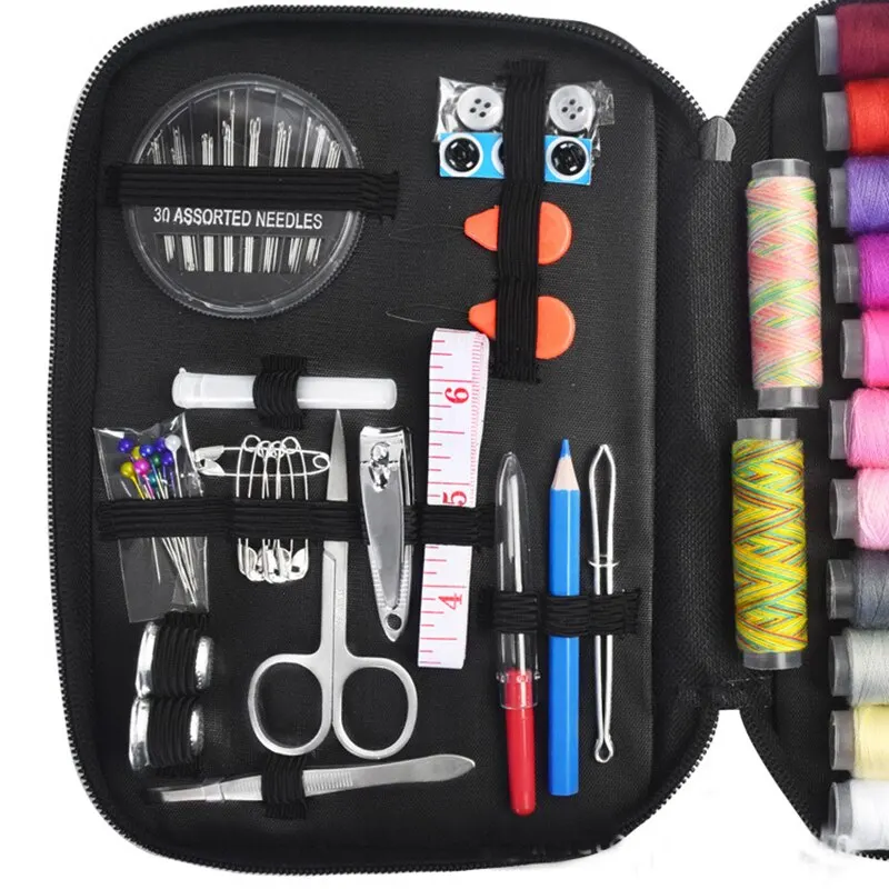 97pcs Sewing Kit With Case, Portable Sewing Supplies For Home Traveler, Adults, Beginner, Emergency, Contains Thread