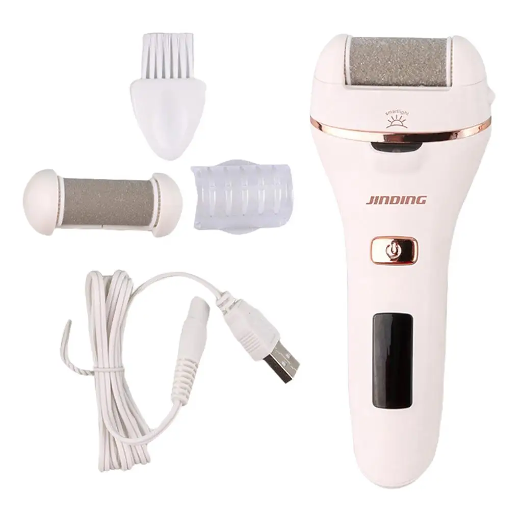 Electric Foot File Remover Rechargeable Pedicure Device for Foot Care Callus Removal Smooth Skin Tool