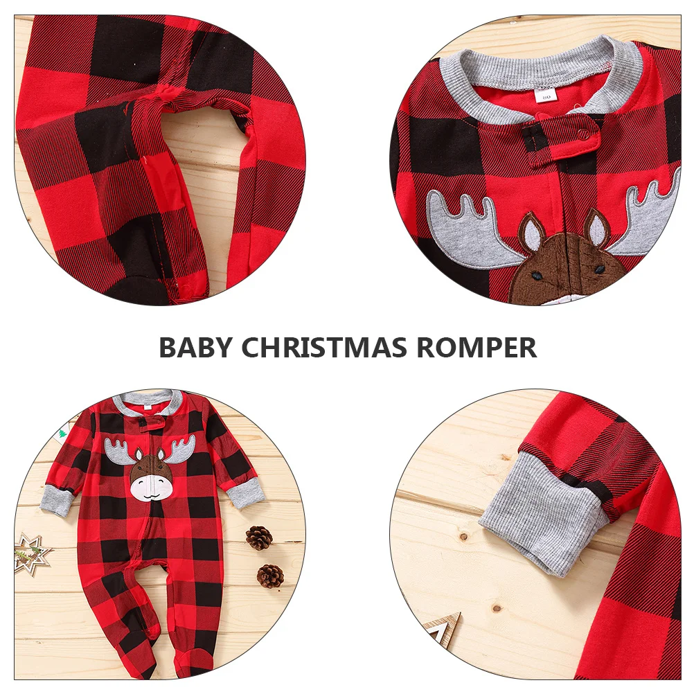 

Baby Christmas Romper Long Sleeve Infant Cotton Jumpsuit Winter Warm Newborn Crawl Clothes Baby Shower Gift Infant Clothes