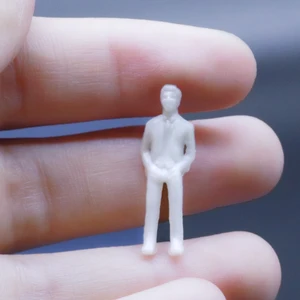 Pessoas Miniatura Modelo ABS Figuras, Construindo Mesa De Areia, Cena Ferroviária, Layout Diorama Kits, Escala 1:75, 100, 150, 200, 300, 100Pcs 12 principais vendas minhatura de predio - №6