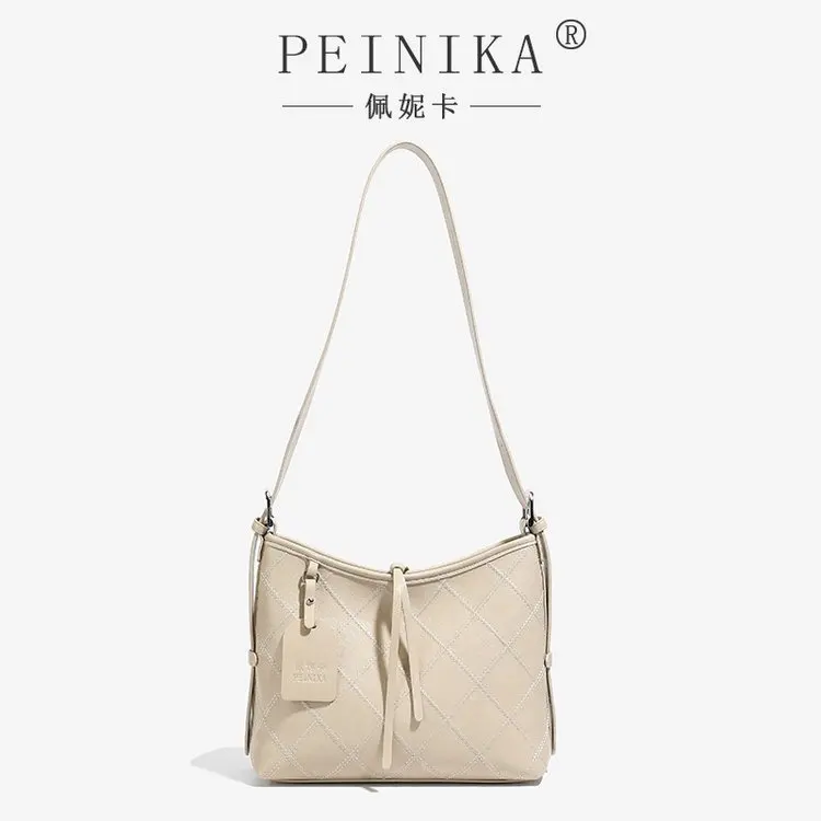 Chic Textured Vintage Diaper Bag For Women Unique Crossbody Handbag Luxury Designer Leather Trendy Shoulder Tote Large Capacity