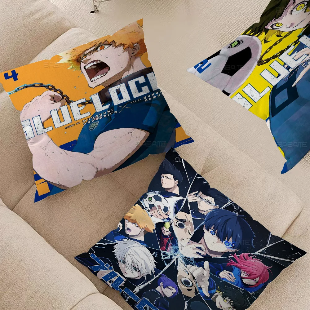 

Anime Blue Lock Pillow Gifts Home Office Furnishings Bedroom Sofa Car Cushion Cover Case 45x45cm