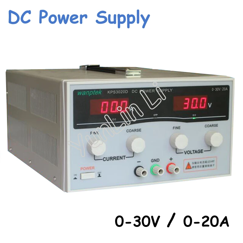 high precision Adjustable Digital DC Power Supply 30V/20A for scientific research Laboratory Switch