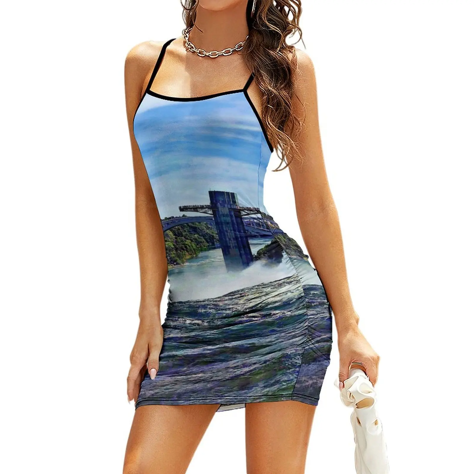 

Niagara Falls NY - Prospect Point Observation Tower Sling Dress dress summer 2025 women dresses women summer 2025