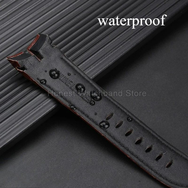 26 мм коричневый/черный эластичный гибкий изысканный аксессуар для часов из воловьей кожи для Roger Dubuis EXCALIBUR бамбуковый тканевый ремешок для часов