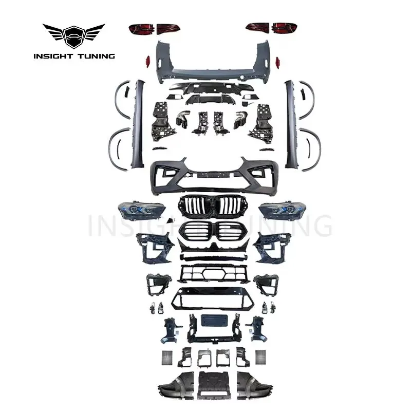 for BMW X5 G05 2019-2023 Conversion Kit Upgrade to 2024 X5M F95 LCI Style Car Body Kit Car Bumpers Car Parts Headlight Taillamp