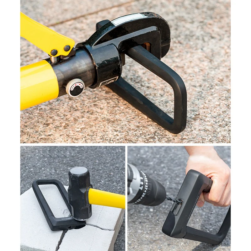 ROCKBROS Bicycle Lock Silicone Anti-Hydraulic Shear Anti-Theft Lock Motorcycle Electric Vehicle U-Shaped Bicycle Lock