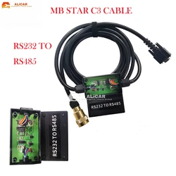 For MB Star C3 Star Diagnostic Tool RS232 TO RS485 Connection Cable (with PCB) Star Diagnostic C3 Scanner RS232 Cable