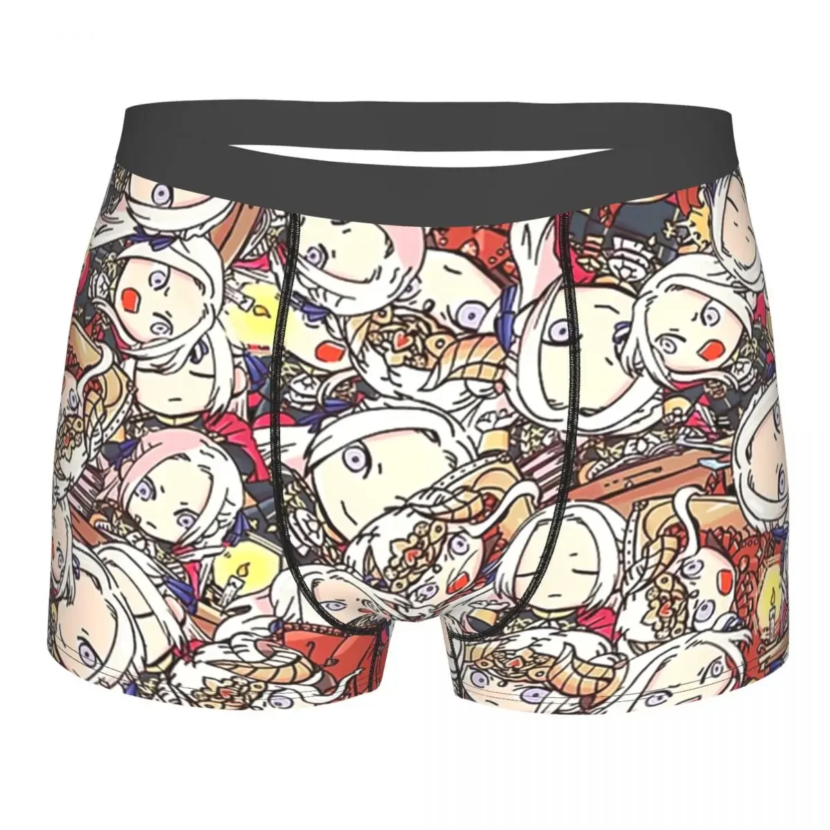 Emblem Three Houses,Chibi Edelgard Collage Underpants Breathbale Panties Male Underwear Print Shorts Boxer Briefs